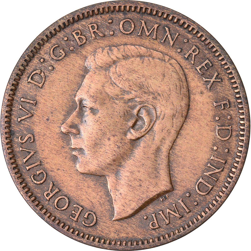 United Kingdom | 1 Farthing Coin | Eurasian wren | KM:843 | 1937 - 1948