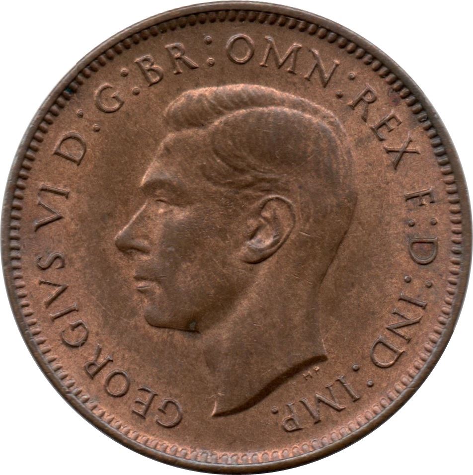 United Kingdom | 1 Farthing Coin | Eurasian wren | KM:843 | 1937 - 1948