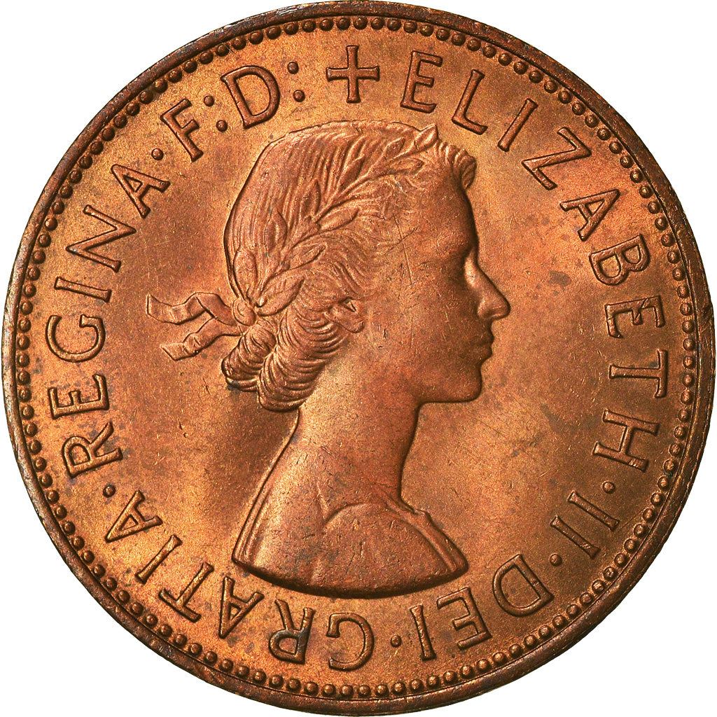 United Kingdom | 1 Penny Coin | Britannia | KM:897 | 1954 - 1970