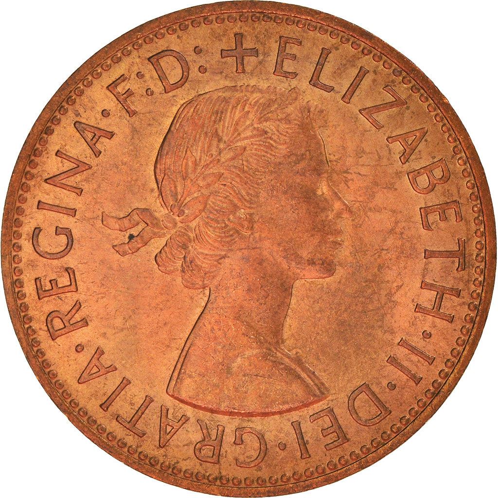 United Kingdom | 1 Penny Coin | Britannia | KM:897 | 1954 - 1970