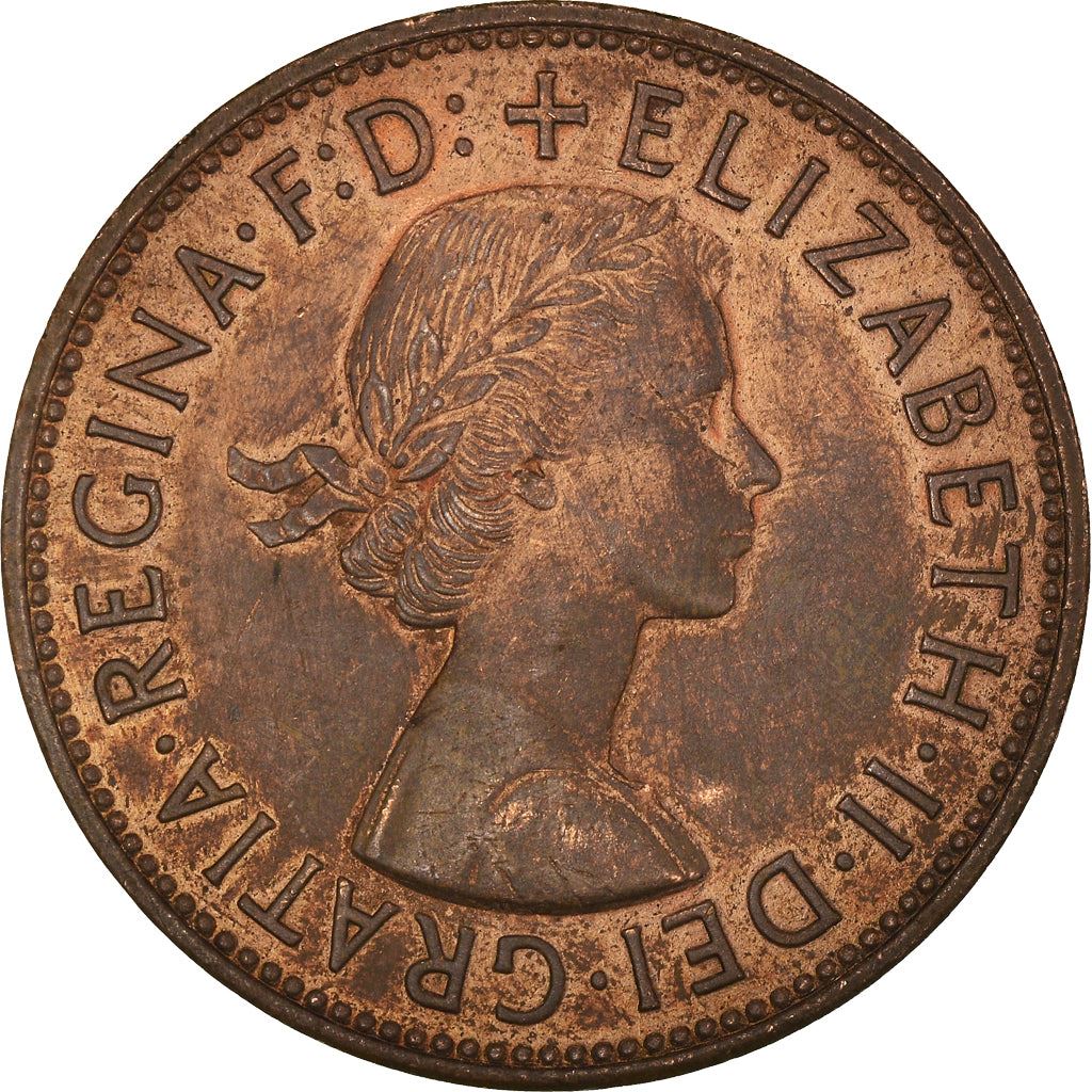 United Kingdom | 1 Penny Coin | Britannia | KM:897 | 1954 - 1970