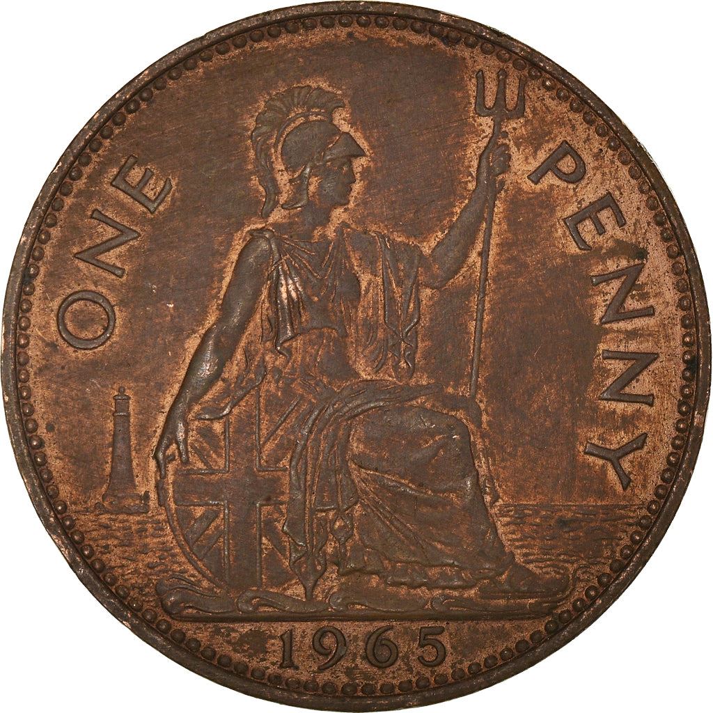 United Kingdom | 1 Penny Coin | Britannia | KM:897 | 1954 - 1970