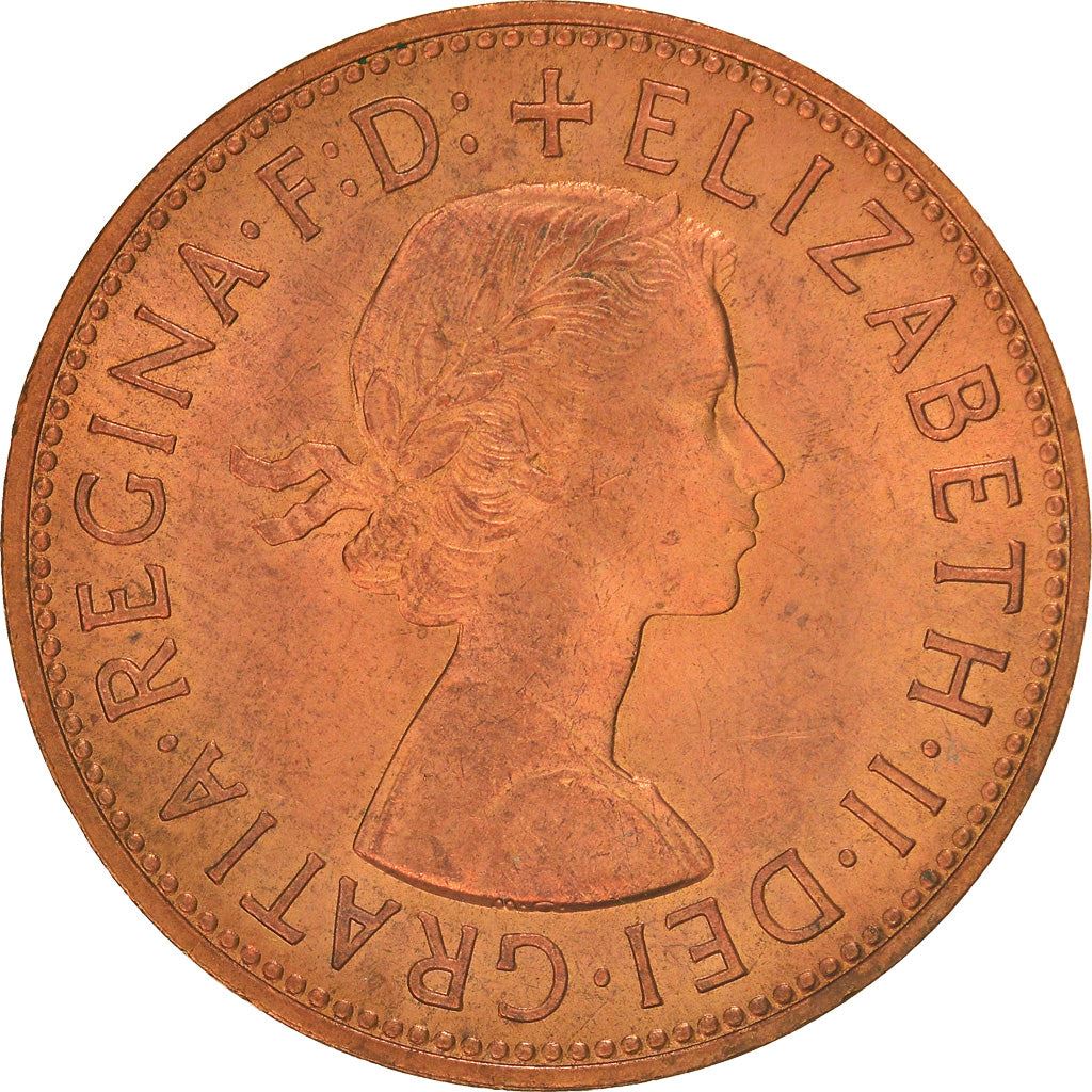 United Kingdom | 1 Penny Coin | Britannia | KM:897 | 1954 - 1970