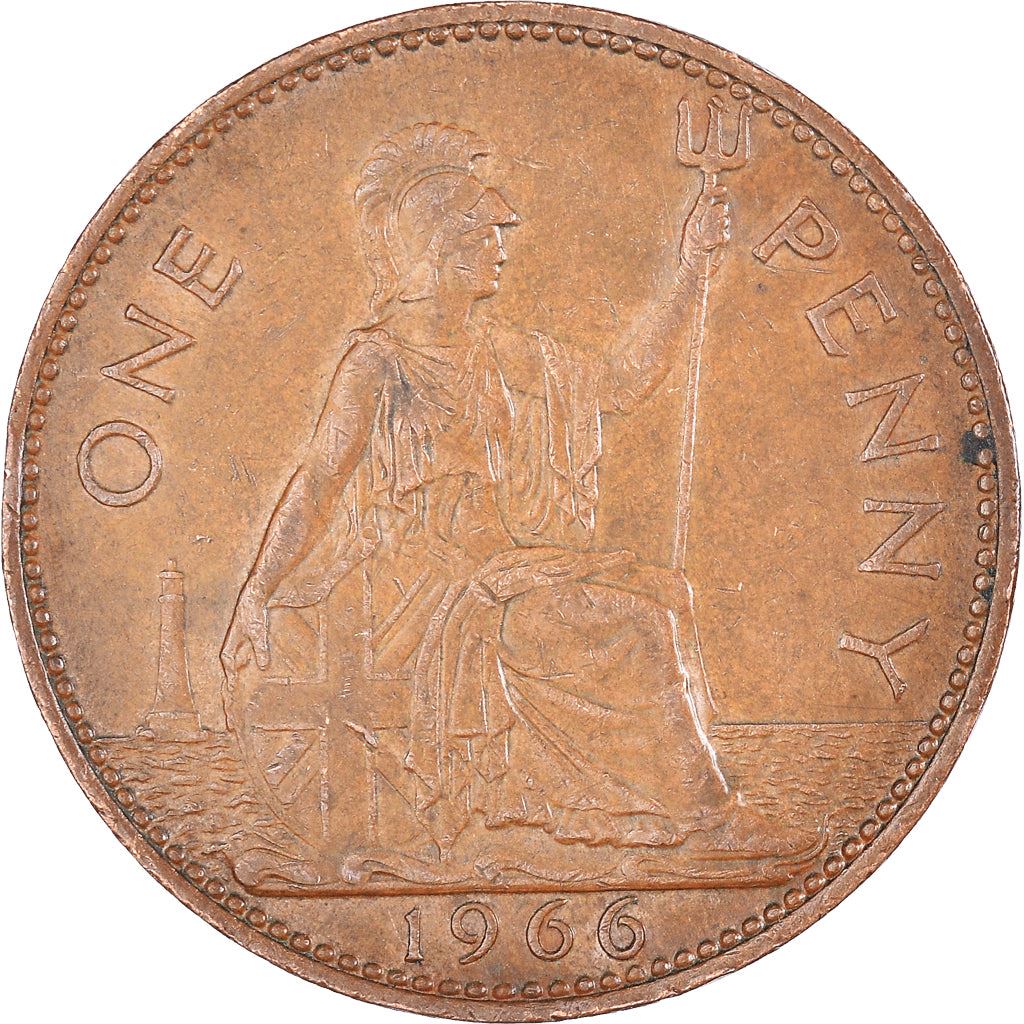 United Kingdom | 1 Penny Coin | Britannia | KM:897 | 1954 - 1970
