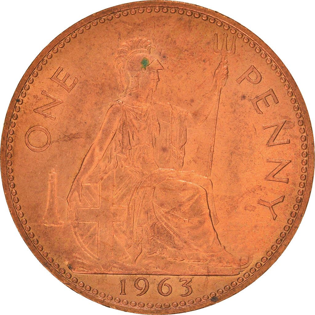 United Kingdom | 1 Penny Coin | Britannia | KM:897 | 1954 - 1970