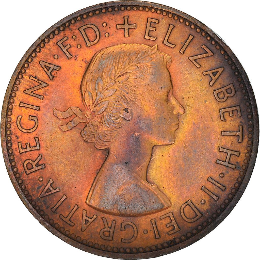 United Kingdom | 1 Penny Coin | Britannia | KM:897 | 1954 - 1970