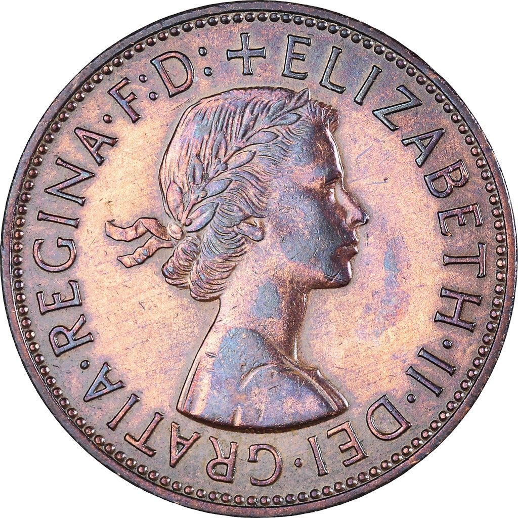 United Kingdom | 1 Penny Coin | Britannia | KM:897 | 1954 - 1970