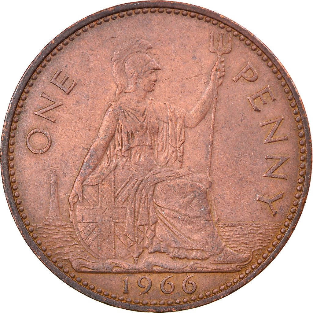 United Kingdom | 1 Penny Coin | Britannia | KM:897 | 1954 - 1970