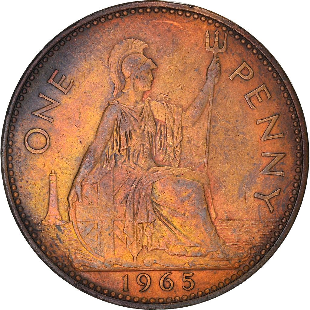 United Kingdom | 1 Penny Coin | Britannia | KM:897 | 1954 - 1970