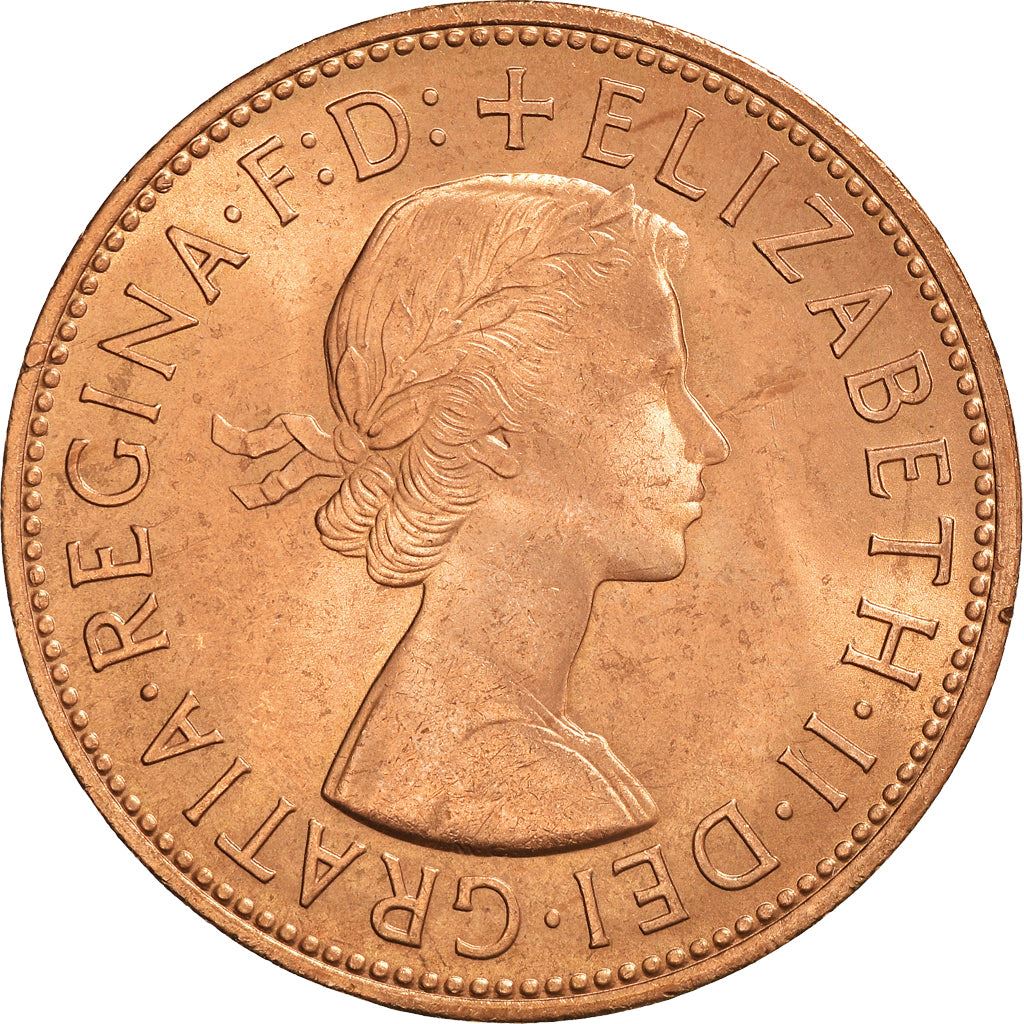 United Kingdom | 1 Penny Coin | Britannia | KM:897 | 1954 - 1970