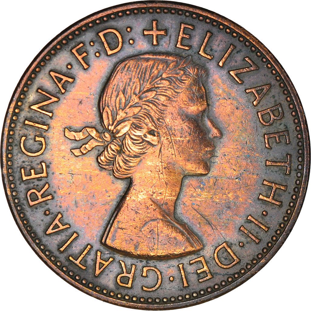 United Kingdom | 1 Penny Coin | Britannia | KM:897 | 1954 - 1970