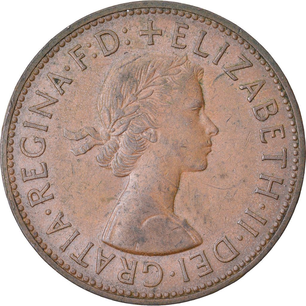 United Kingdom | 1 Penny Coin | Britannia | KM:897 | 1954 - 1970
