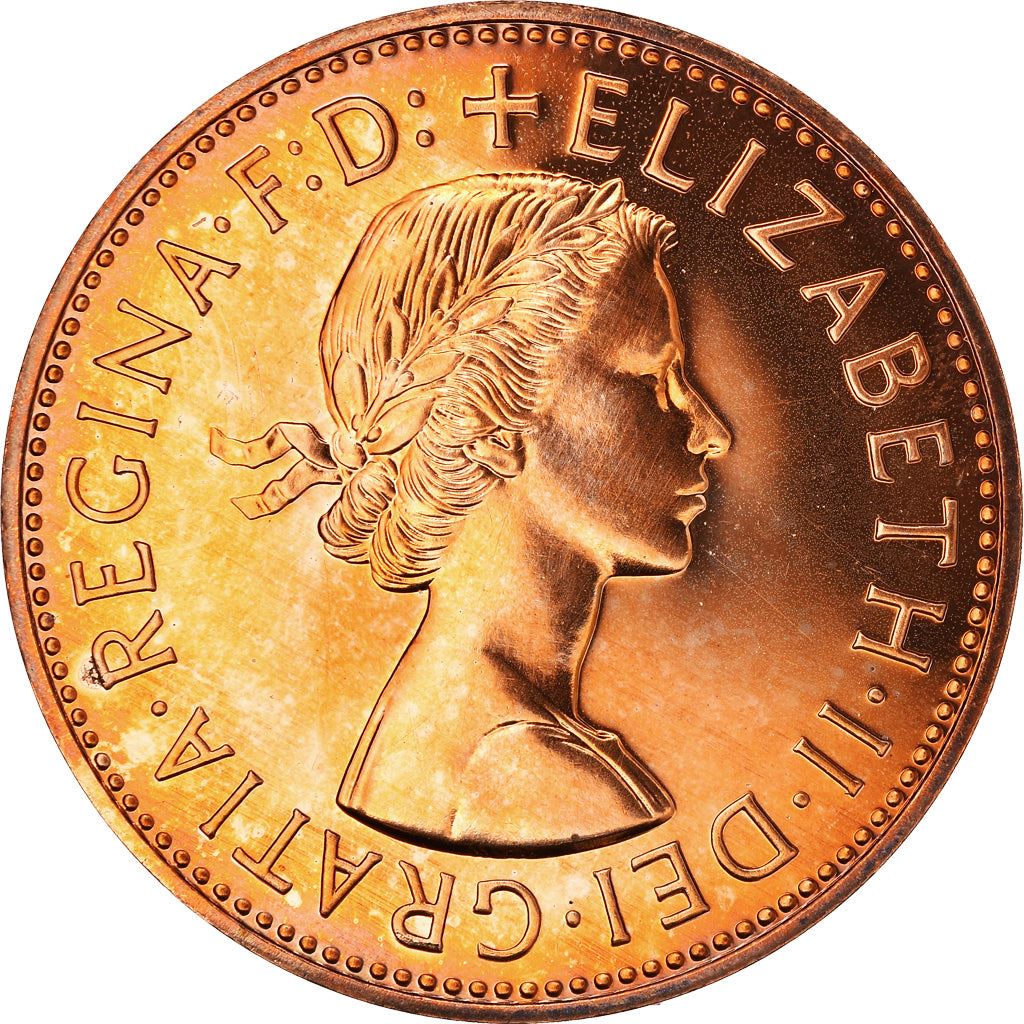 United Kingdom | 1 Penny Coin | Britannia | KM:897 | 1954 - 1970