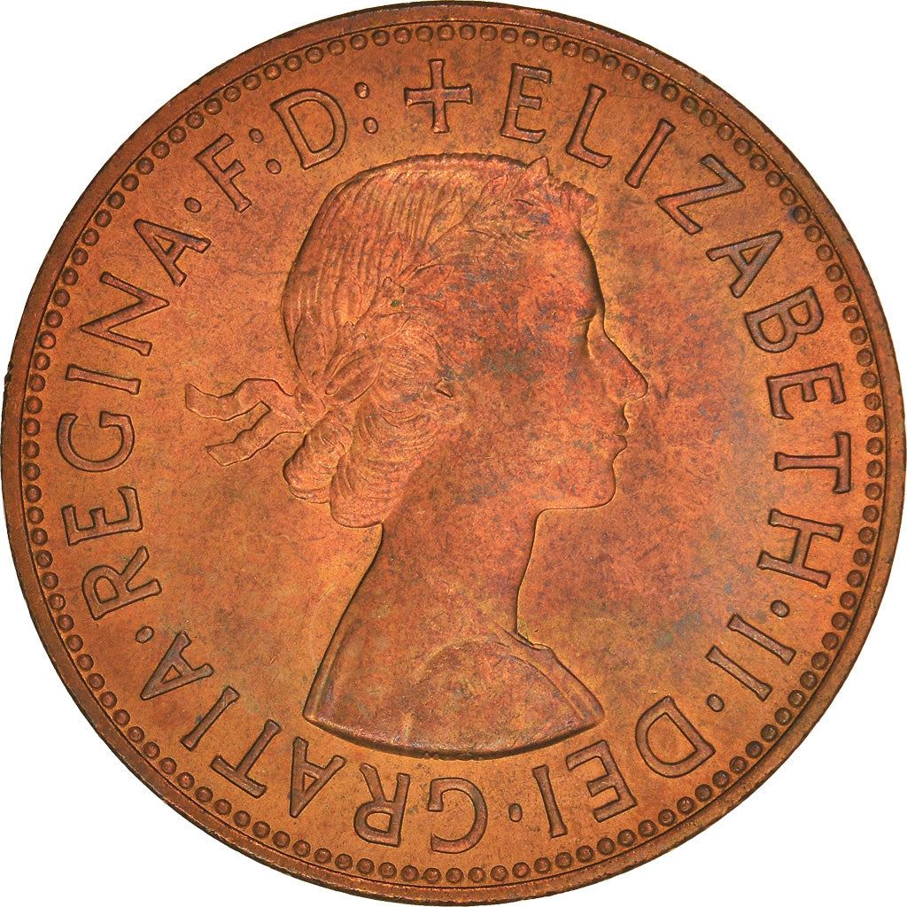 United Kingdom | 1 Penny Coin | Britannia | KM:897 | 1954 - 1970