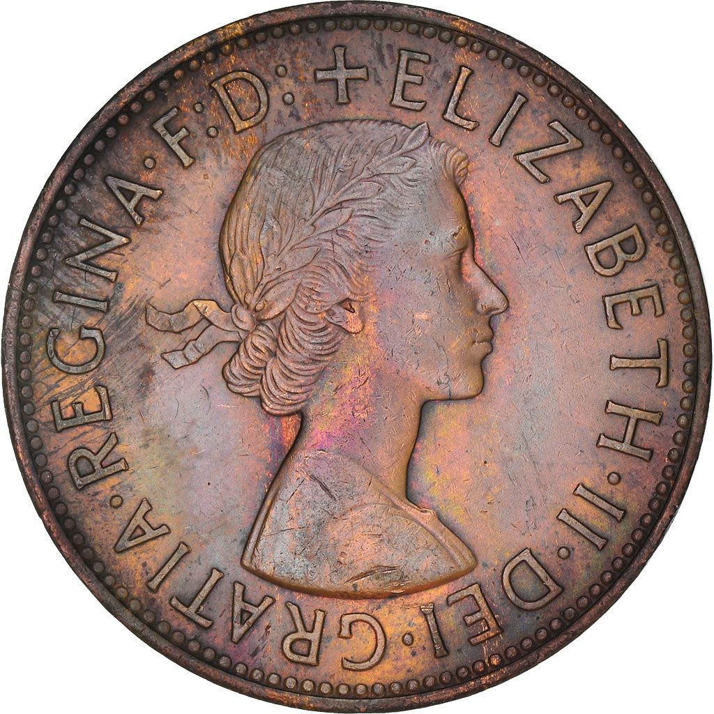 United Kingdom | 1 Penny Coin | Britannia | KM:897 | 1954 - 1970