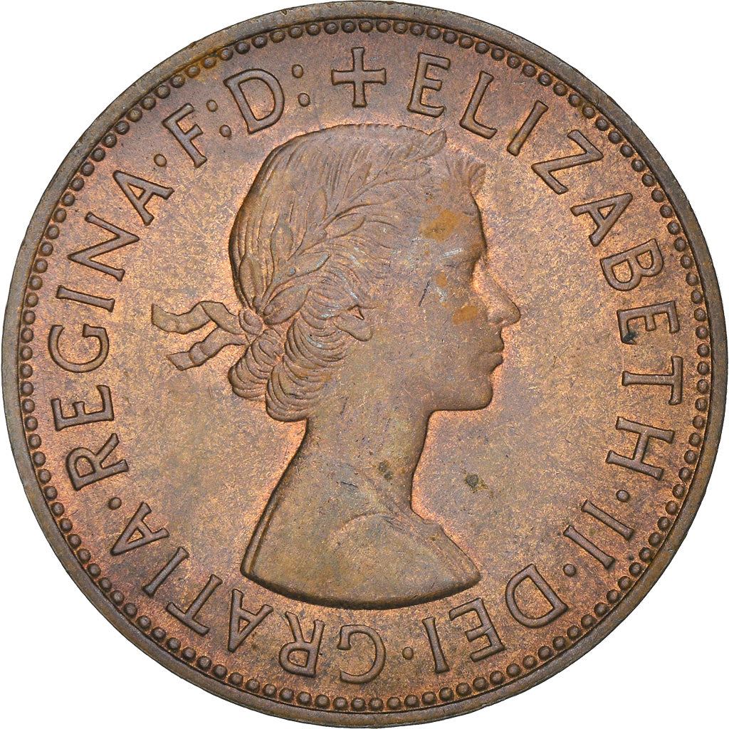 United Kingdom | 1 Penny Coin | Britannia | KM:897 | 1954 - 1970