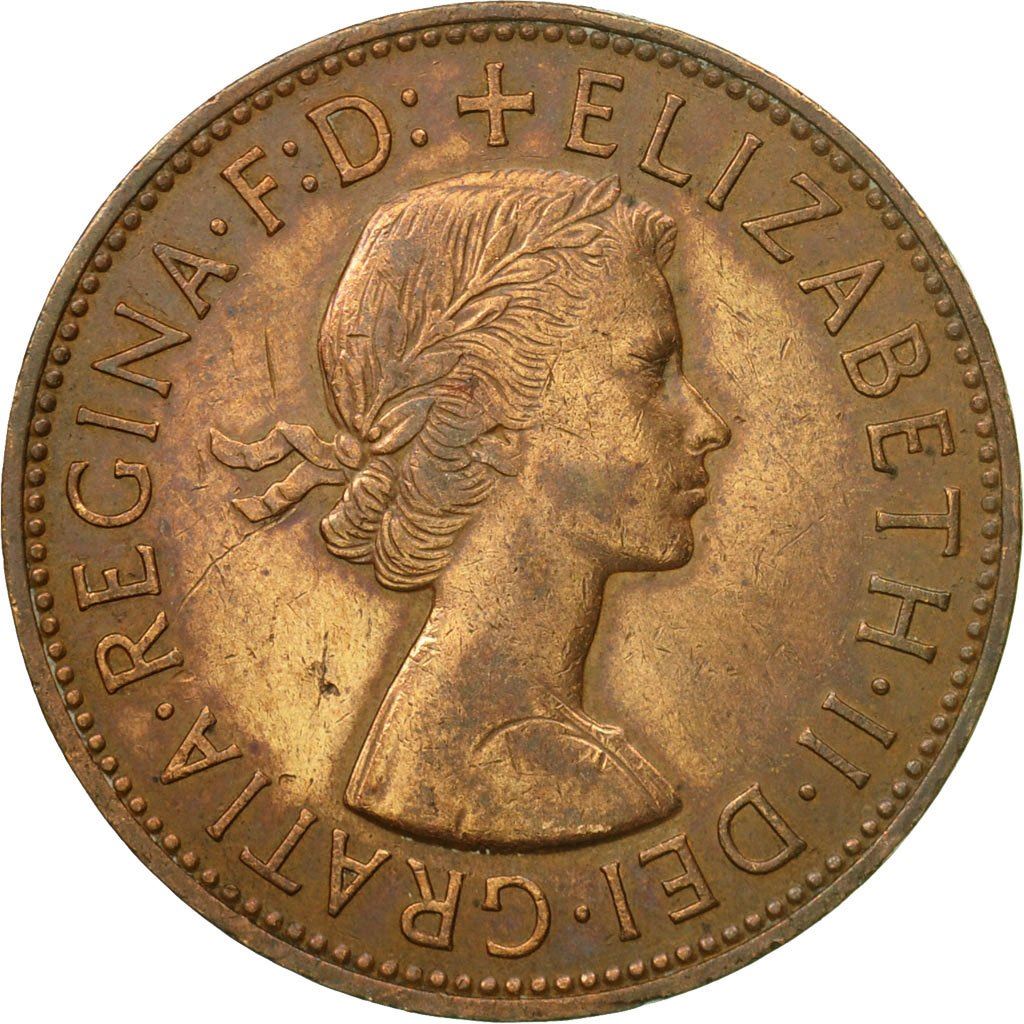 United Kingdom | 1 Penny Coin | Britannia | KM:897 | 1954 - 1970