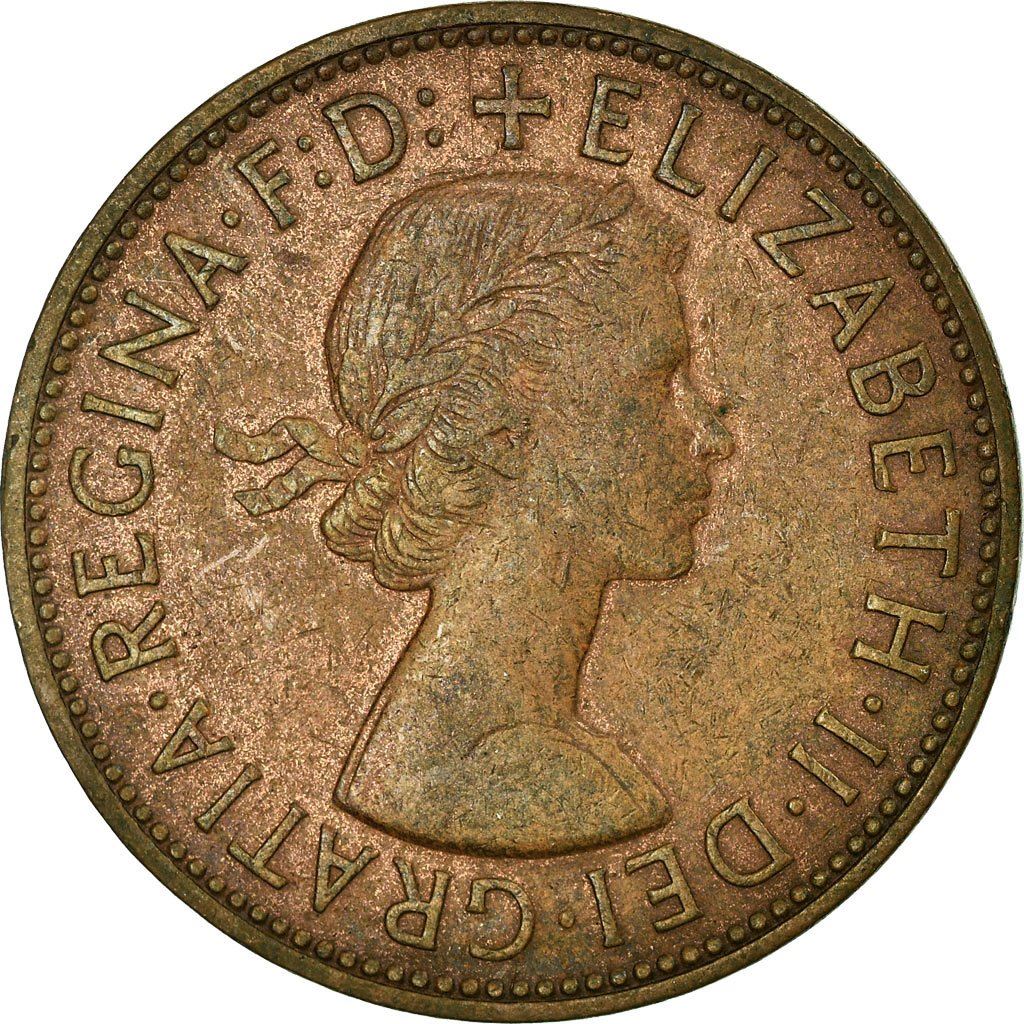 United Kingdom | 1 Penny Coin | Britannia | KM:897 | 1954 - 1970