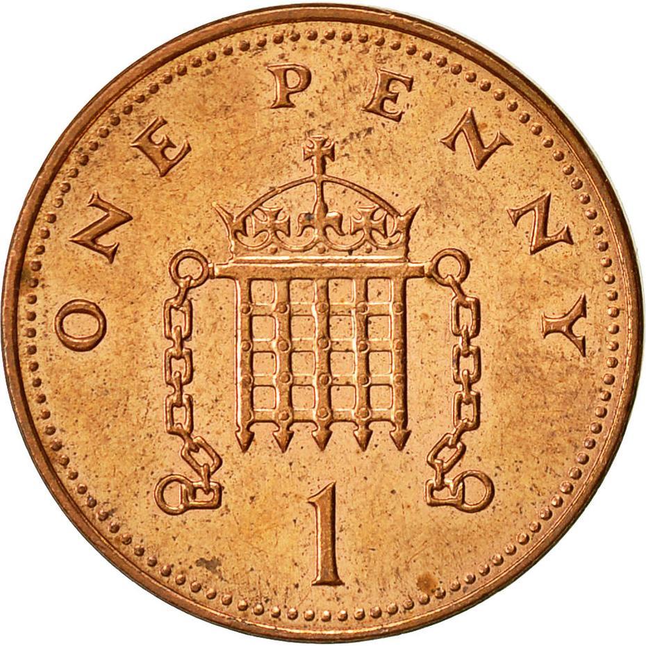 United Kingdom | 1 Penny Coin | Elizabeth II | KM:986 | 1998 - 2008