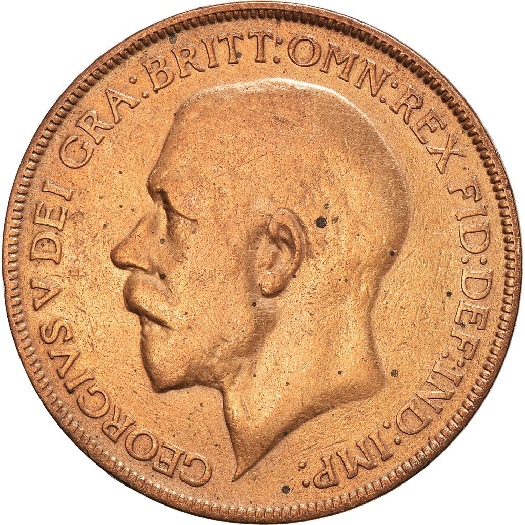 United Kingdom | 1 Penny Coin | George V | KM:810 | 1911 - 1926