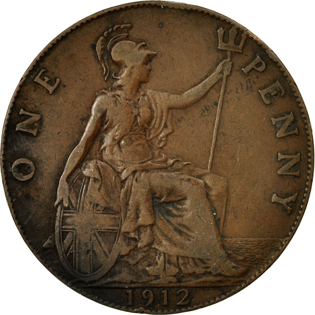 United Kingdom | 1 Penny Coin | George V | KM:810 | 1911 - 1926