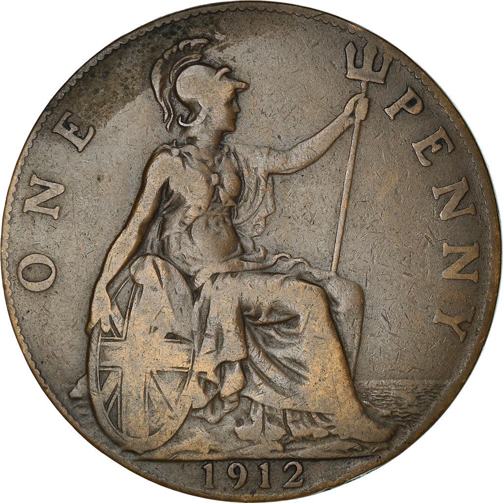 United Kingdom | 1 Penny Coin | George V | KM:810 | 1911 - 1926