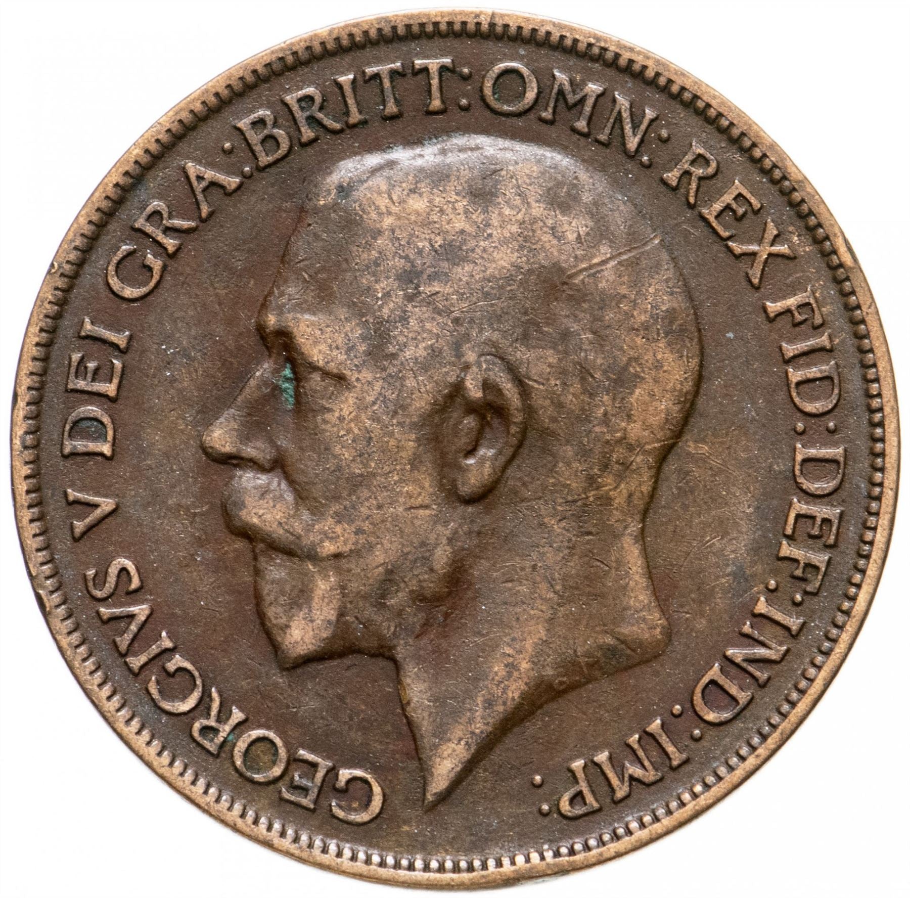 United Kingdom | 1 Penny Coin | George V | KM:810 | 1911 - 1926