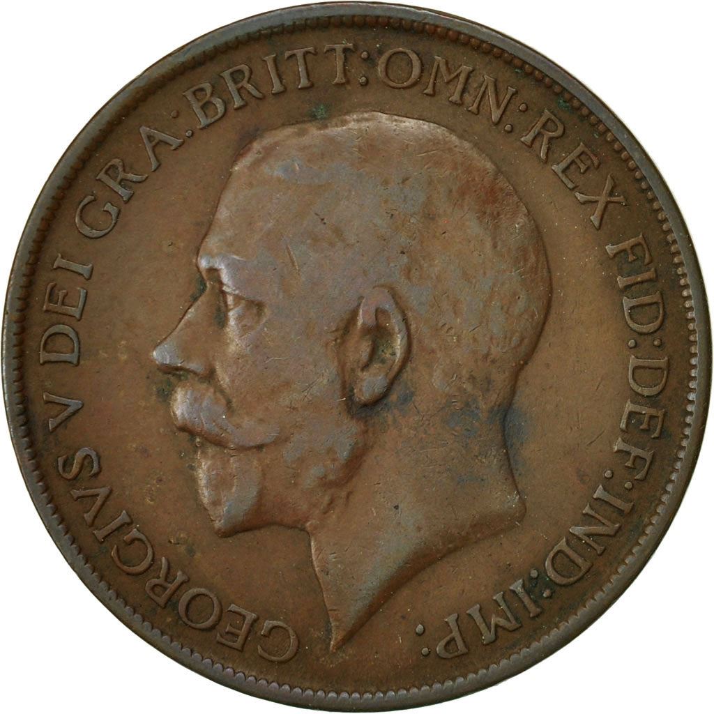 United Kingdom | 1 Penny Coin | George V | KM:810 | 1911 - 1926