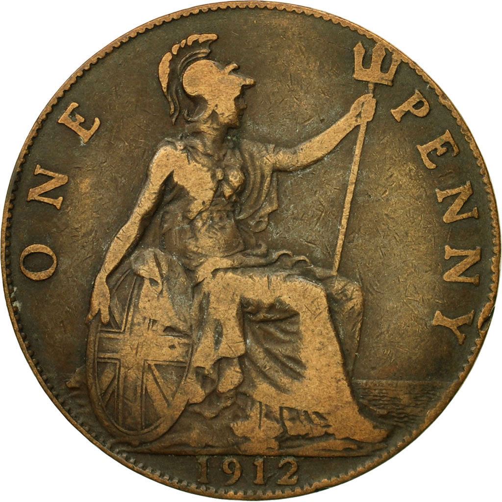United Kingdom | 1 Penny Coin | George V | KM:810 | 1911 - 1926