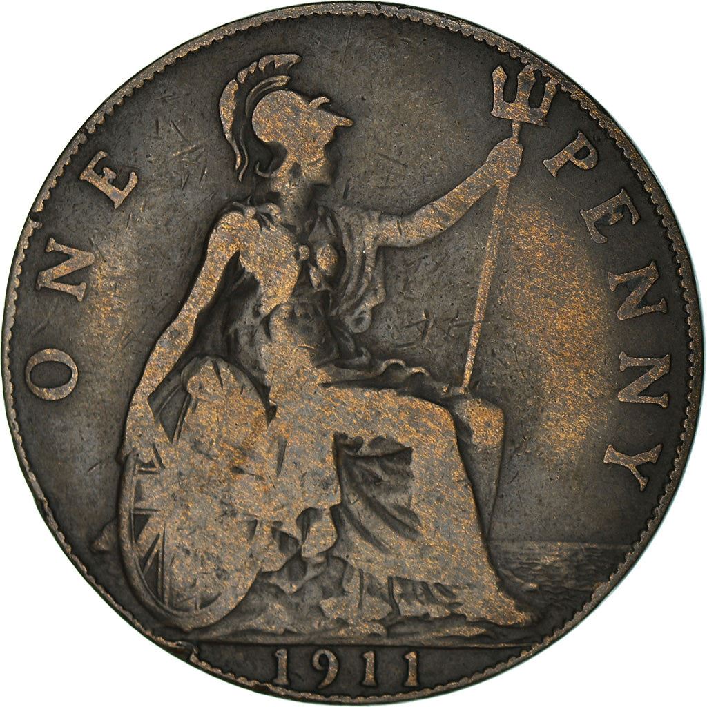 United Kingdom | 1 Penny Coin | George V | KM:810 | 1911 - 1926