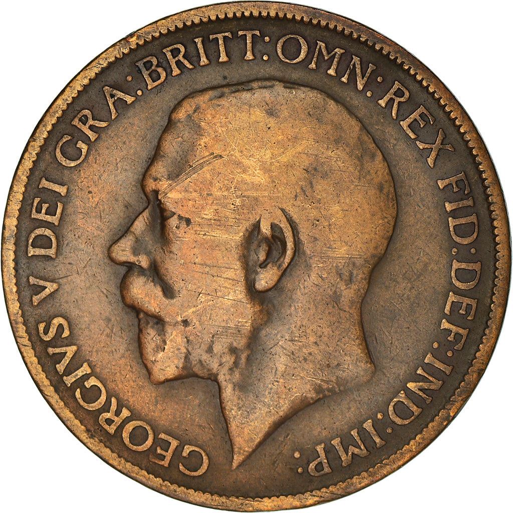 United Kingdom | 1 Penny Coin | George V | KM:810 | 1911 - 1926