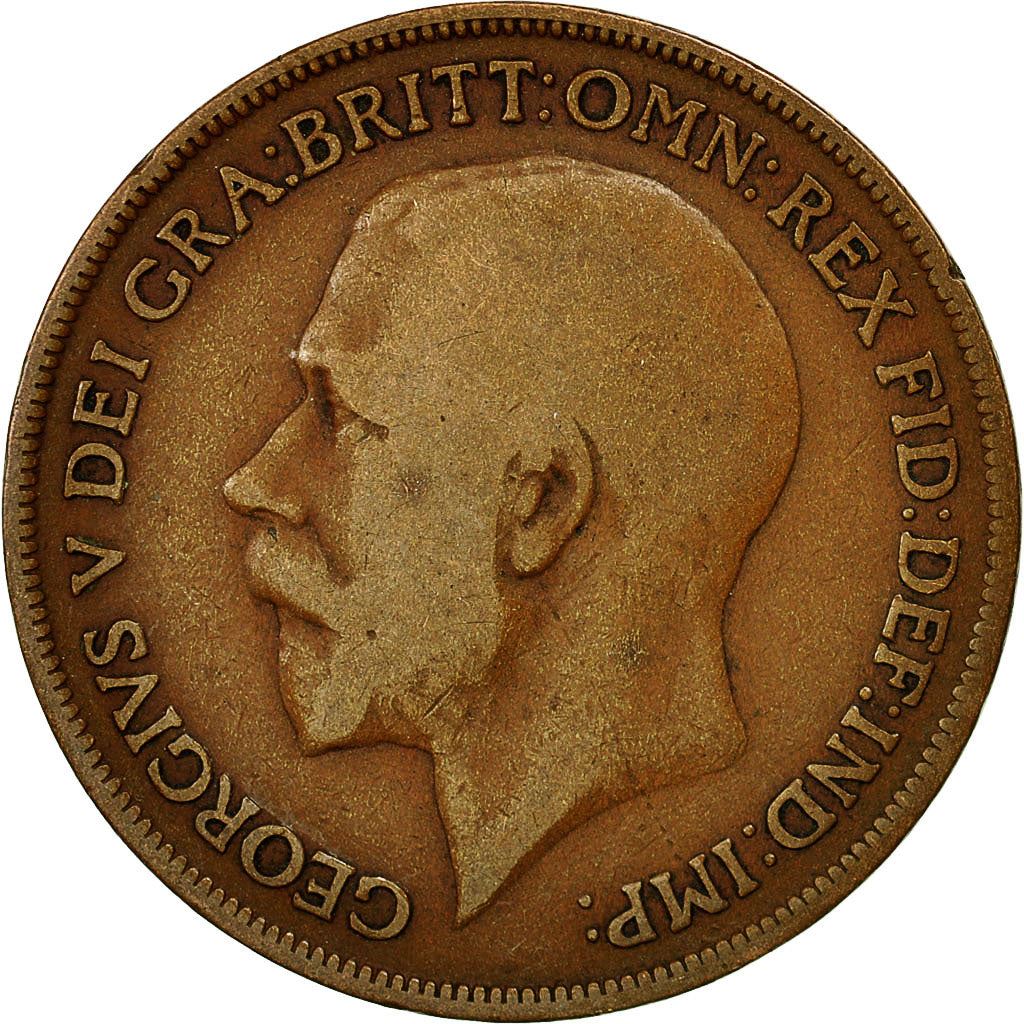 United Kingdom | 1 Penny Coin | George V | KM:810 | 1911 - 1926