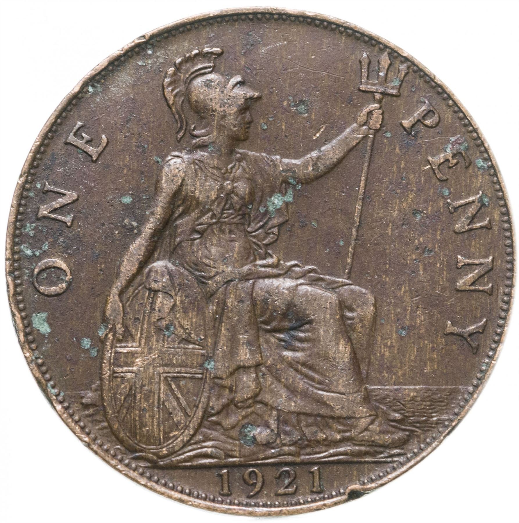 United Kingdom | 1 Penny Coin | George V | KM:810 | 1911 - 1926