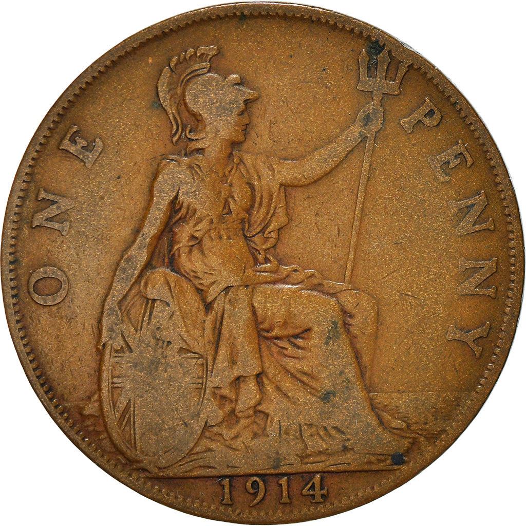 United Kingdom | 1 Penny Coin | George V | KM:810 | 1911 - 1926