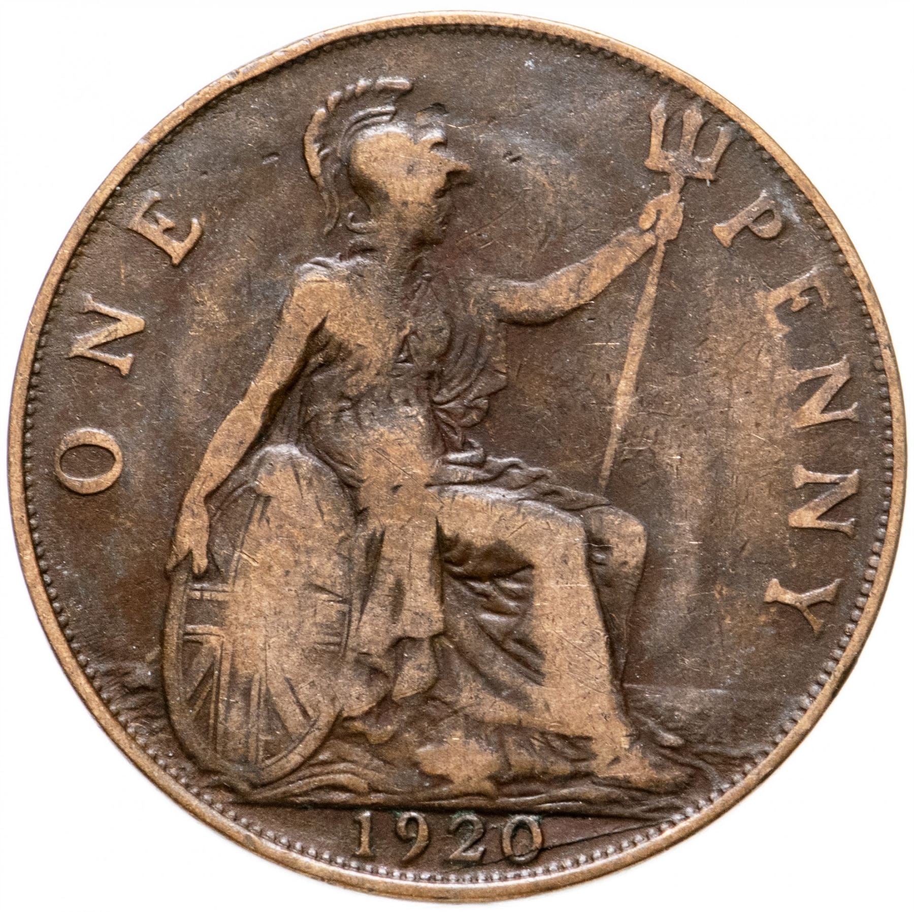 United Kingdom | 1 Penny Coin | George V | KM:810 | 1911 - 1926