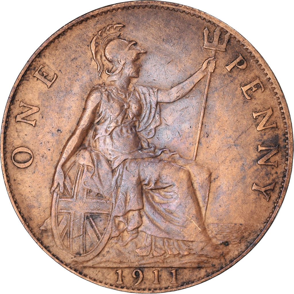 United Kingdom | 1 Penny Coin | George V | KM:810 | 1911 - 1926