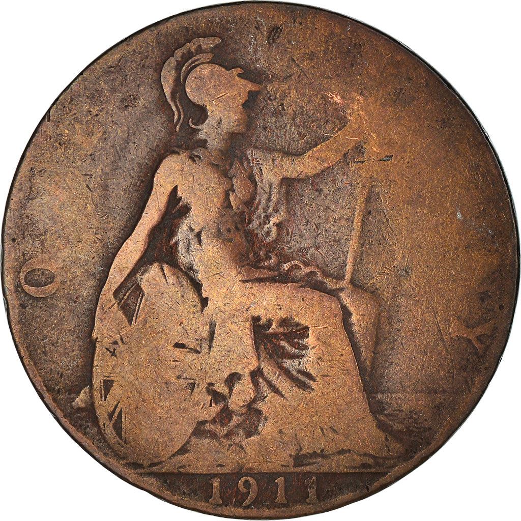 United Kingdom | 1 Penny Coin | George V | KM:810 | 1911 - 1926