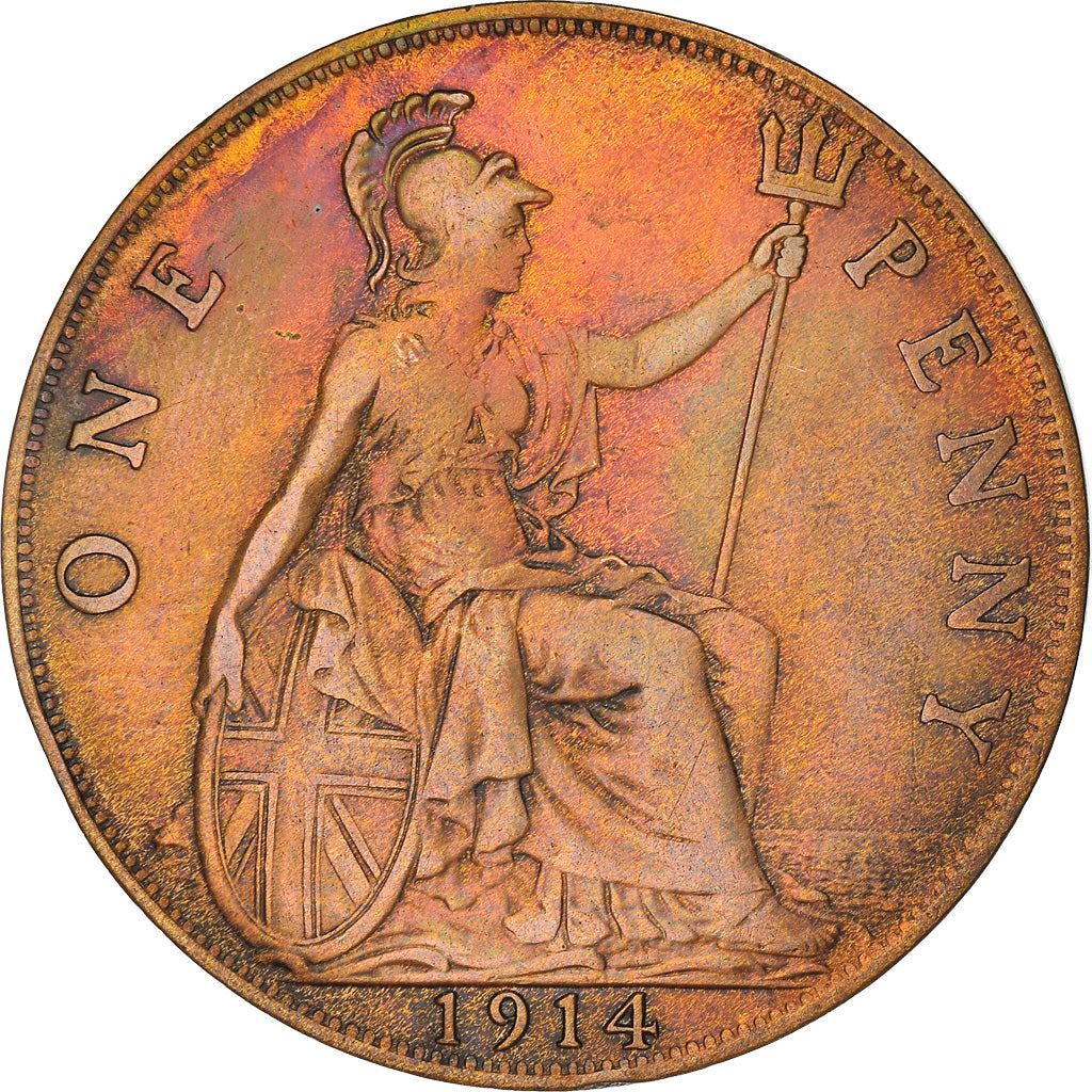 United Kingdom | 1 Penny Coin | George V | KM:810 | 1911 - 1926