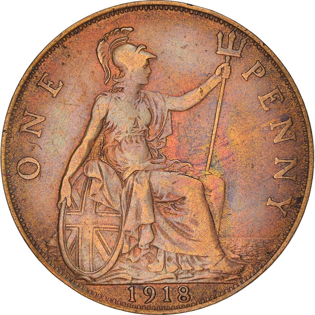 United Kingdom | 1 Penny Coin | George V | KM:810 | 1911 - 1926