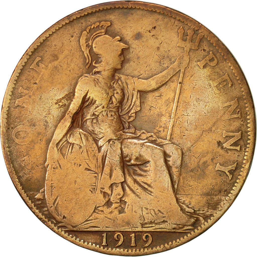 United Kingdom | 1 Penny Coin | George V | KM:810 | 1911 - 1926