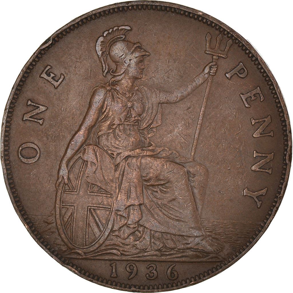 United Kingdom | 1 Penny Coin | George V | KM:838 | 1928 - 1936