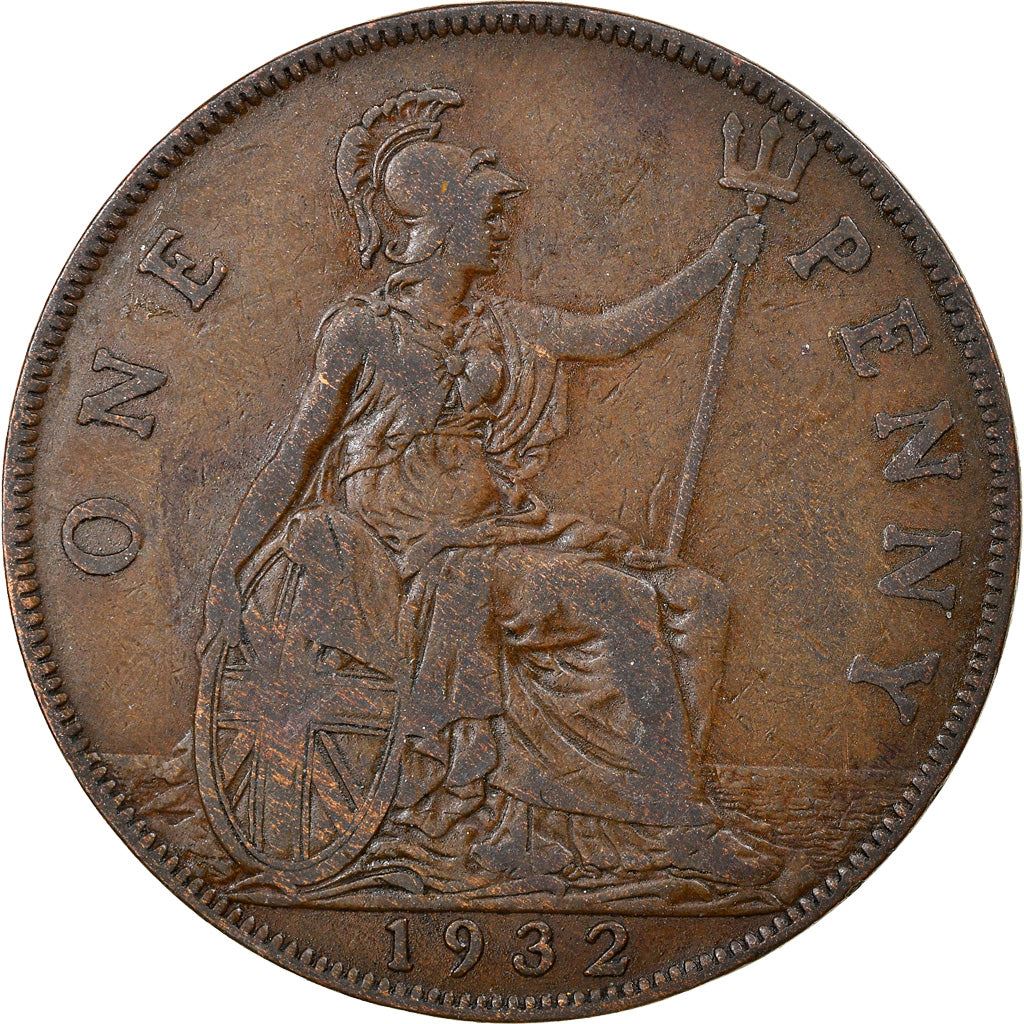 United Kingdom | 1 Penny Coin | George V | KM:838 | 1928 - 1936