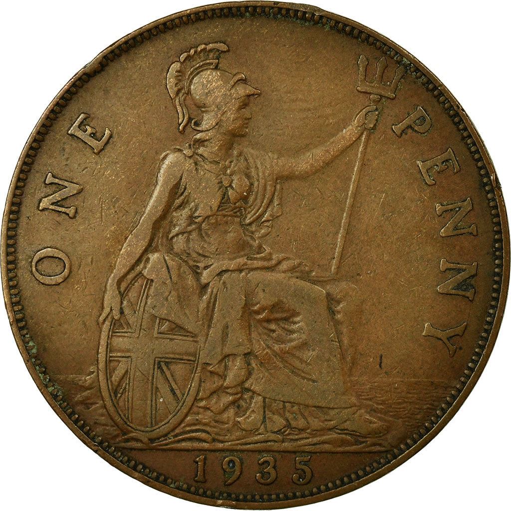 United Kingdom | 1 Penny Coin | George V | KM:838 | 1928 - 1936