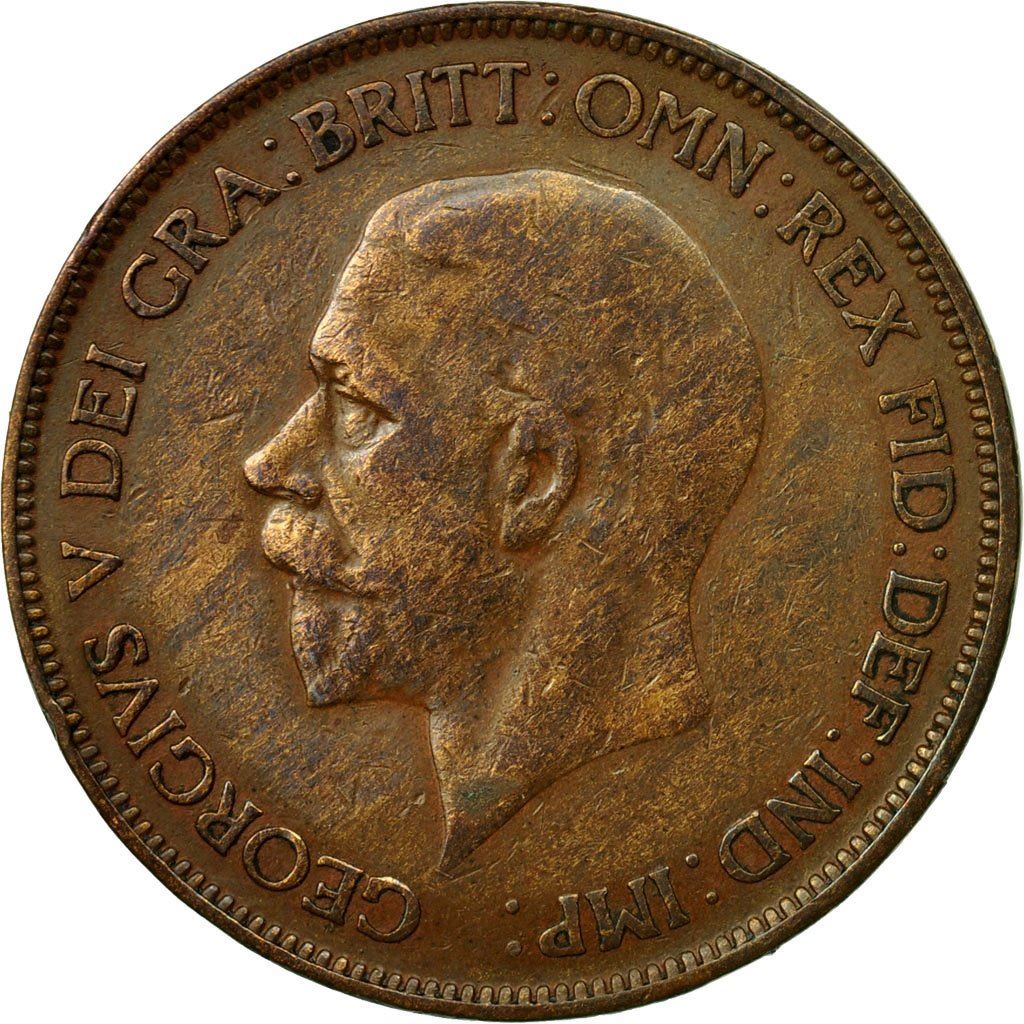 United Kingdom | 1 Penny Coin | George V | KM:838 | 1928 - 1936