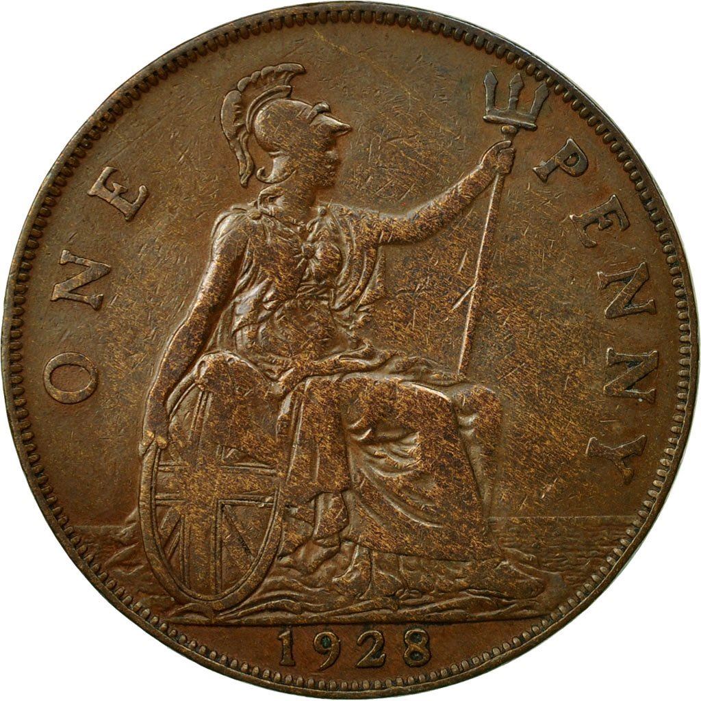 United Kingdom | 1 Penny Coin | George V | KM:838 | 1928 - 1936