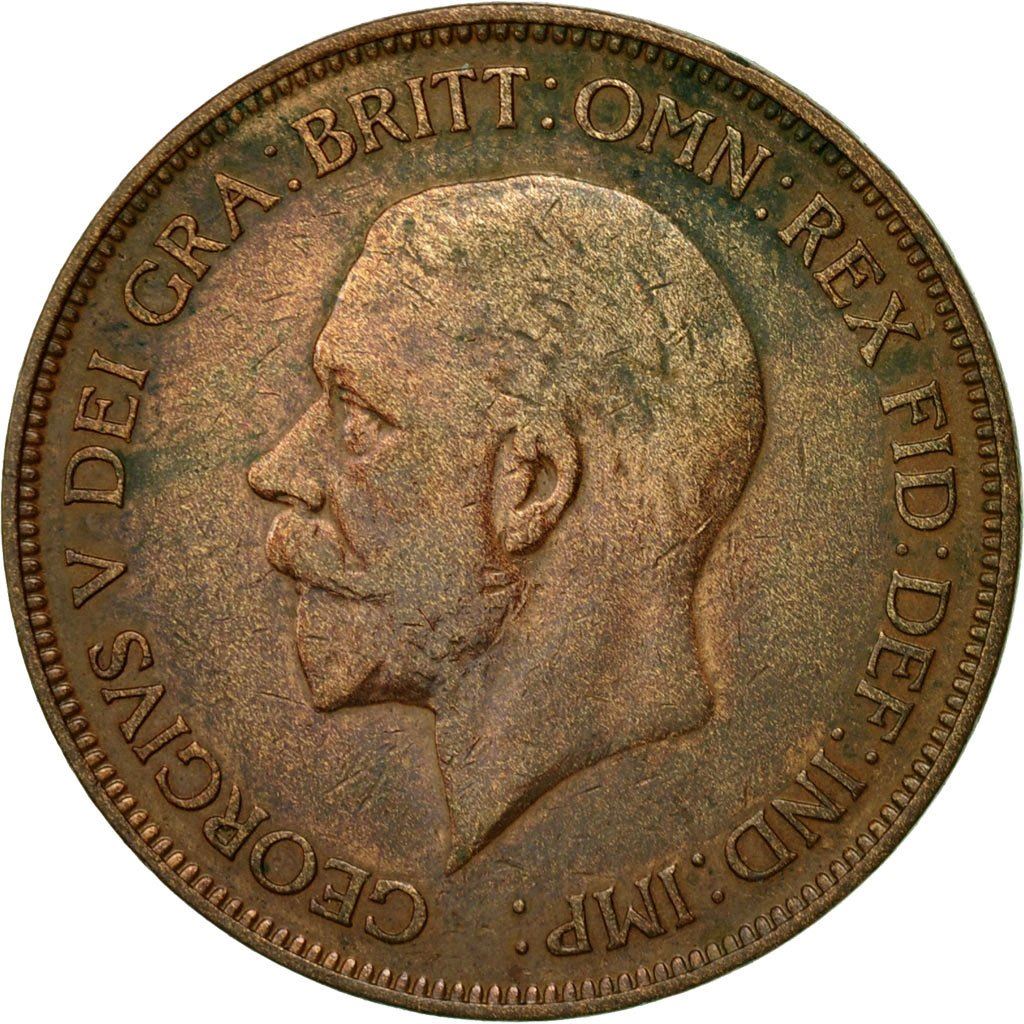 United Kingdom | 1 Penny Coin | George V | KM:838 | 1928 - 1936