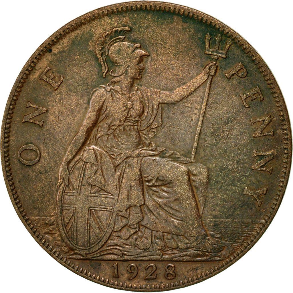 United Kingdom | 1 Penny Coin | George V | KM:838 | 1928 - 1936