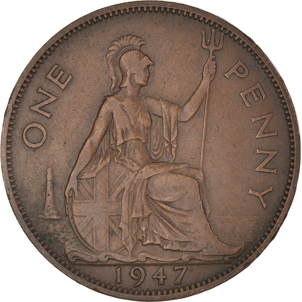 United Kingdom | 1 Penny Coin | Britannia | KM:845 | 1937 - 1948
