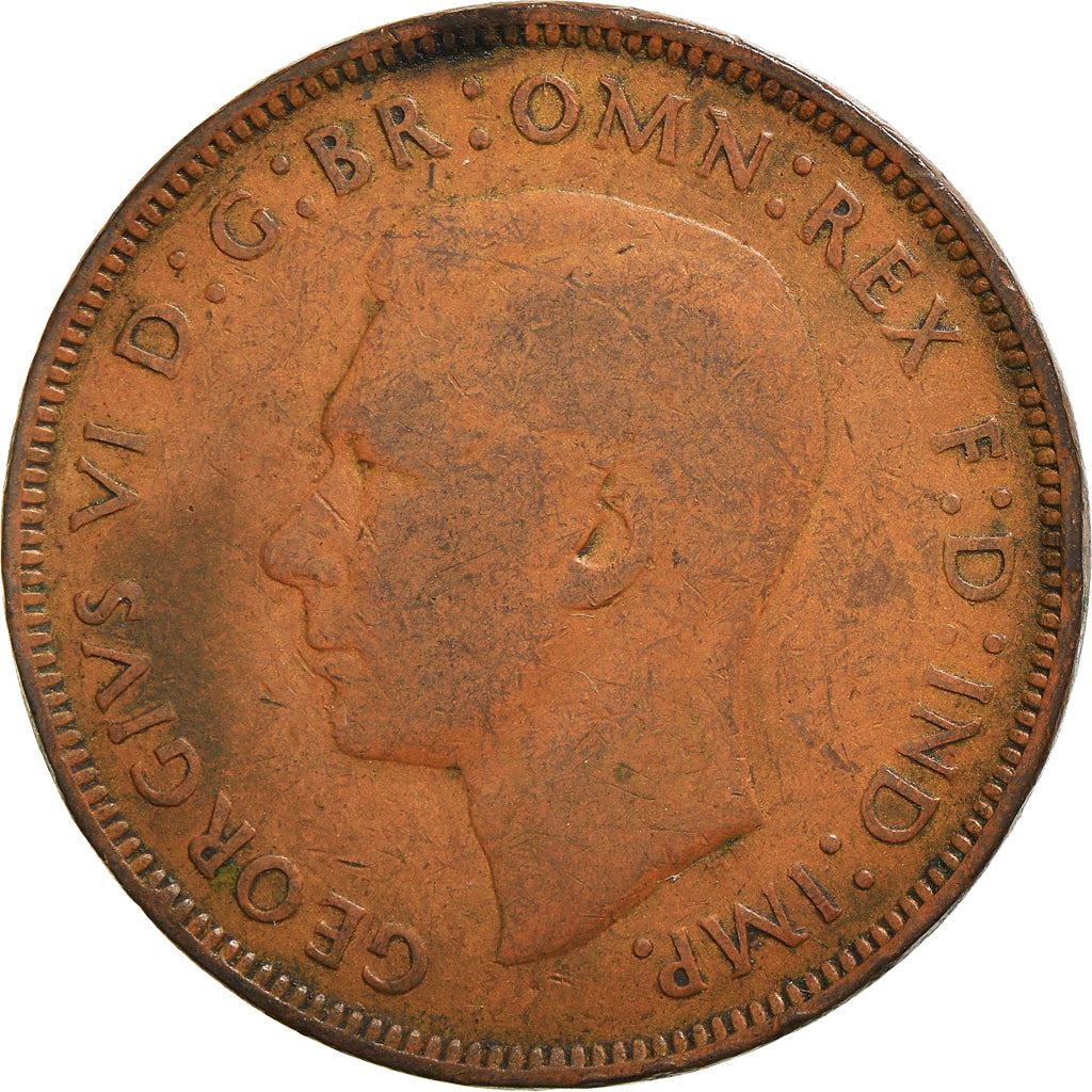 United Kingdom | 1 Penny Coin | Britannia | KM:845 | 1937 - 1948