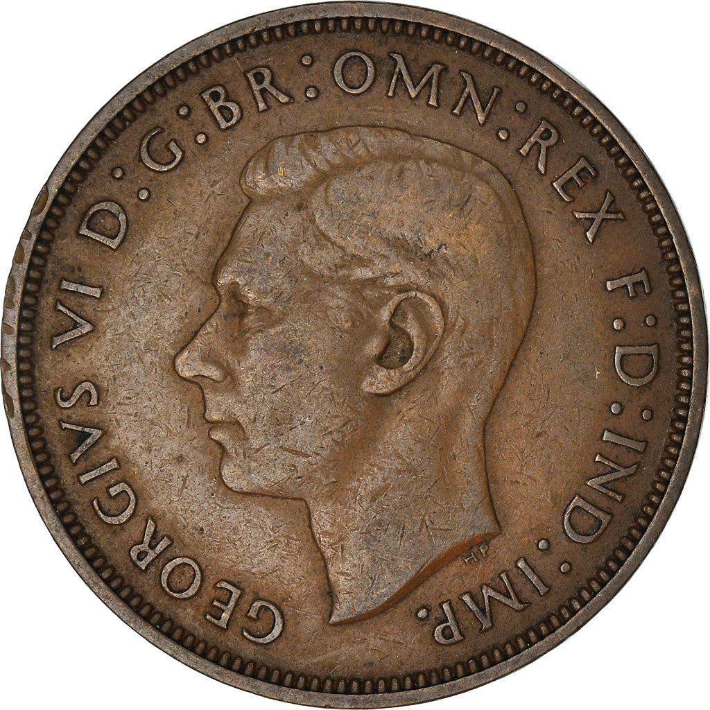 United Kingdom | 1 Penny Coin | Britannia | KM:845 | 1937 - 1948